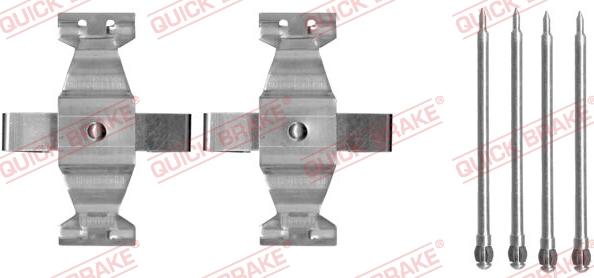 QUICK BRAKE 109-1636 - Tarvikesarja, jarrupala inparts.fi