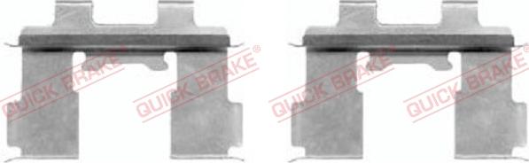 QUICK BRAKE 109-1630-1 - Tarvikesarja, jarrupala inparts.fi