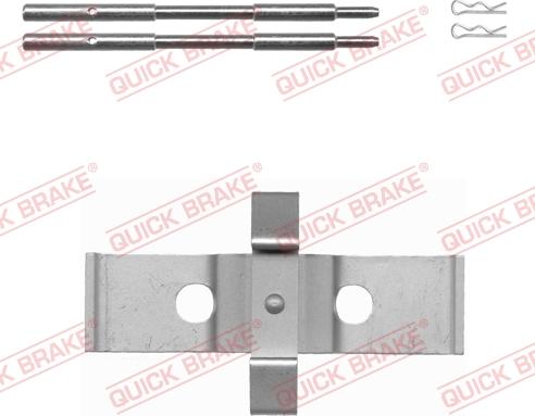 QUICK BRAKE 109-1637-1 - Tarvikesarja, jarrupala inparts.fi