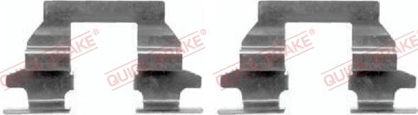 QUICK BRAKE 109-1625-1 - Tarvikesarja, jarrupala inparts.fi