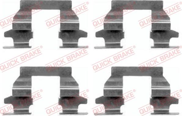 QUICK BRAKE 1091625 - Tarvikesarja, jarrupala inparts.fi