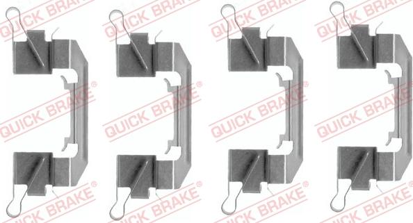 QUICK BRAKE 1091626 - Tarvikesarja, jarrupala inparts.fi