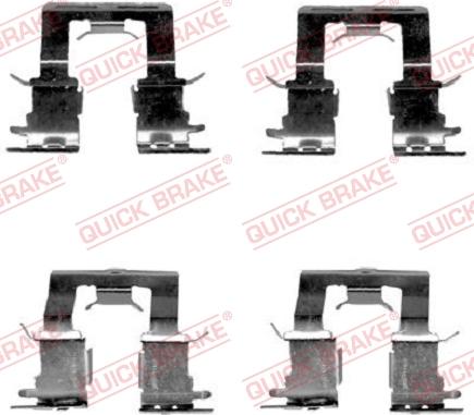 QUICK BRAKE 1091620 - Tarvikesarja, jarrupala inparts.fi