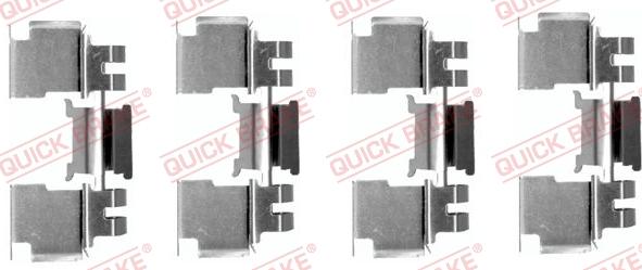 QUICK BRAKE 1091621 - Tarvikesarja, jarrupala inparts.fi