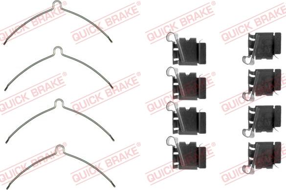 QUICK BRAKE 1091622 - Tarvikesarja, jarrupala inparts.fi