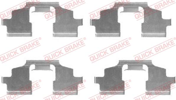 QUICK BRAKE 1091675 - Tarvikesarja, jarrupala inparts.fi