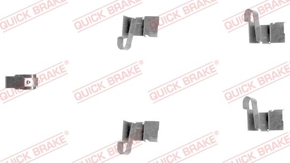 QUICK BRAKE 109-1671-1 - Tarvikesarja, jarrupala inparts.fi