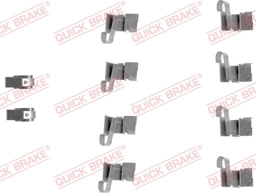 QUICK BRAKE 1091671 - Tarvikesarja, jarrupala inparts.fi