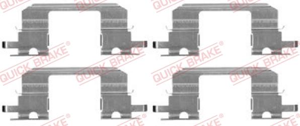 QUICK BRAKE 1091672 - Tarvikesarja, jarrupala inparts.fi