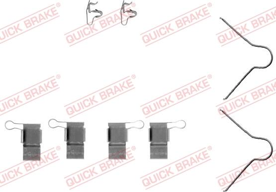 QUICK BRAKE 109-1089-1 - Tarvikesarja, jarrupala inparts.fi