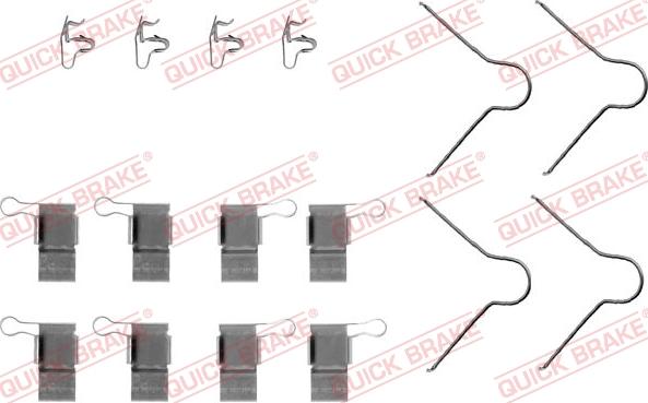 QUICK BRAKE 1091089 - Tarvikesarja, jarrupala inparts.fi