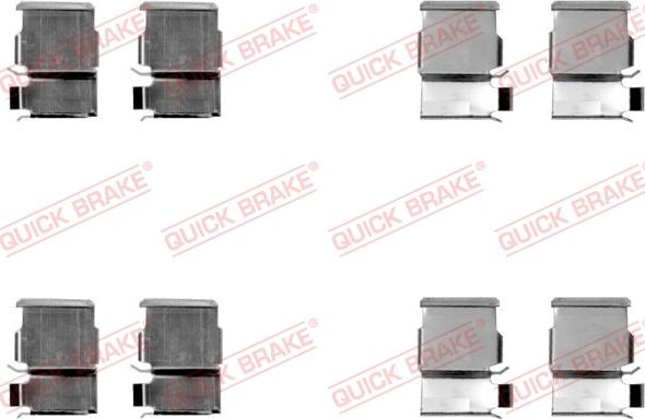 QUICK BRAKE 1091033 - Tarvikesarja, jarrupala inparts.fi