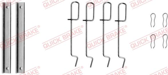 QUICK BRAKE 1091151 - Tarvikesarja, jarrupala inparts.fi