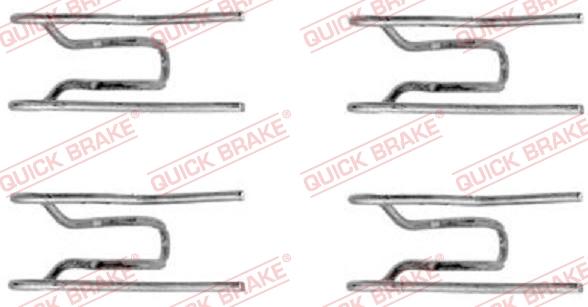 QUICK BRAKE 1091152 - Tarvikesarja, jarrupala inparts.fi