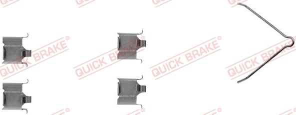 QUICK BRAKE 109-1166-1 - Tarvikesarja, jarrupala inparts.fi