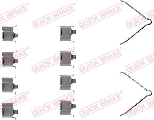 QUICK BRAKE 1091166 - Tarvikesarja, jarrupala inparts.fi