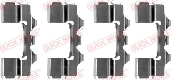 QUICK BRAKE 1091104 - Tarvikesarja, jarrupala inparts.fi