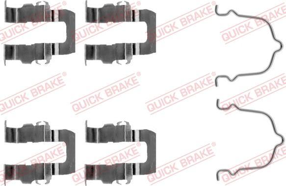 QUICK BRAKE 109-1119 - Tarvikesarja, jarrupala inparts.fi