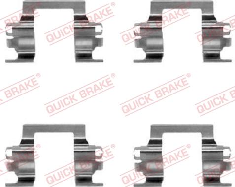 QUICK BRAKE 1091117 - Tarvikesarja, jarrupala inparts.fi