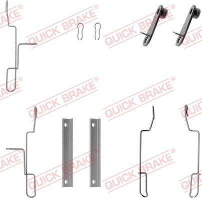 QUICK BRAKE 1091188 - Tarvikesarja, jarrupala inparts.fi