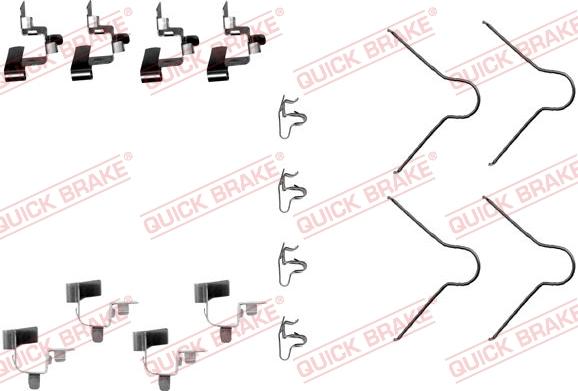 QUICK BRAKE 1091130 - Tarvikesarja, jarrupala inparts.fi