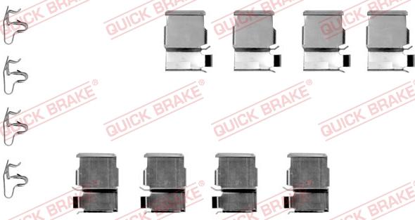 QUICK BRAKE 1091133 - Tarvikesarja, jarrupala inparts.fi