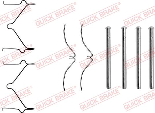 QUICK BRAKE 1091124 - Tarvikesarja, jarrupala inparts.fi