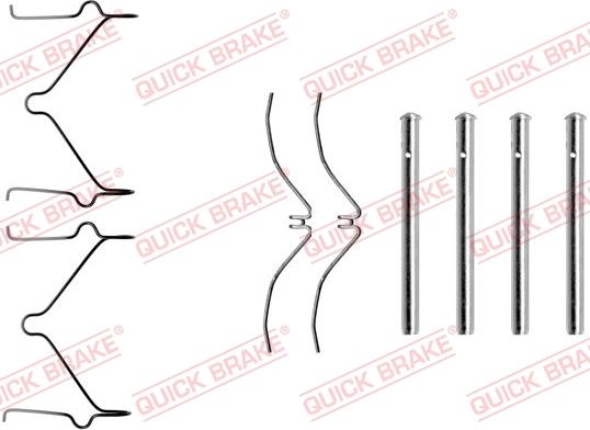 QUICK BRAKE 1091126 - Tarvikesarja, jarrupala inparts.fi