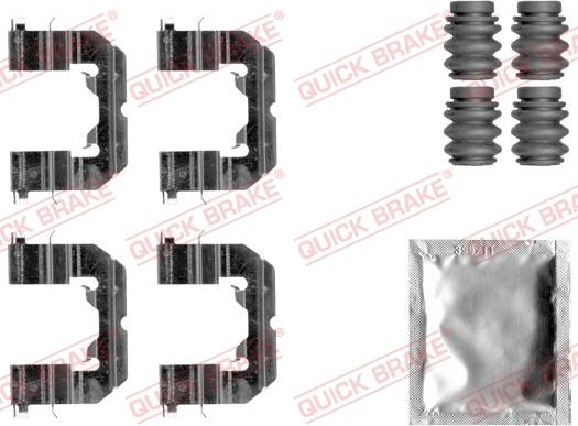 QUICK BRAKE 1091859 - Tarvikesarja, jarrupala inparts.fi