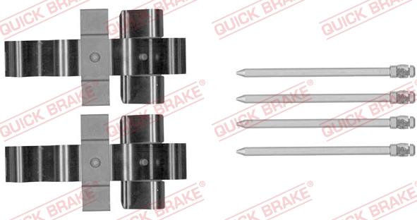 QUICK BRAKE 1091852 - Tarvikesarja, jarrupala inparts.fi