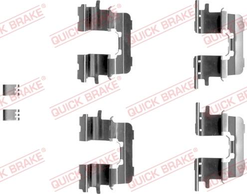 QUICK BRAKE 1091290 - Tarvikesarja, jarrupala inparts.fi