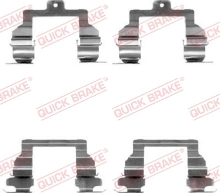 QUICK BRAKE 1091291 - Tarvikesarja, jarrupala inparts.fi