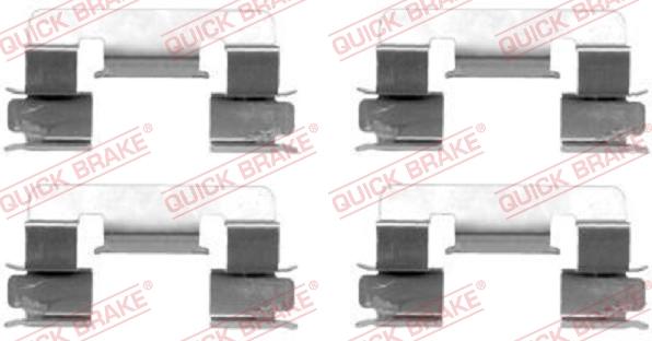 QUICK BRAKE 1091293 - Tarvikesarja, jarrupala inparts.fi