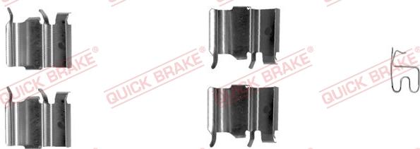 QUICK BRAKE 109-1244-1 - Tarvikesarja, jarrupala inparts.fi