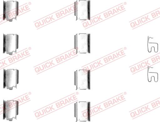 QUICK BRAKE 1091246 - Tarvikesarja, jarrupala inparts.fi