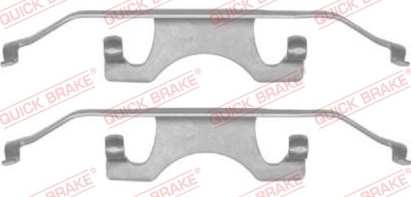 QUICK BRAKE 1091241 - Tarvikesarja, jarrupala inparts.fi