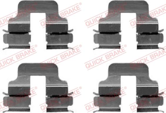 QUICK BRAKE 1091247 - Tarvikesarja, jarrupala inparts.fi