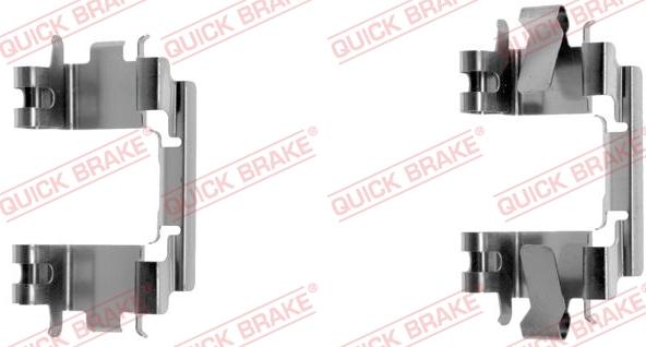 QUICK BRAKE 109-1257-1 - Tarvikesarja, jarrupala inparts.fi