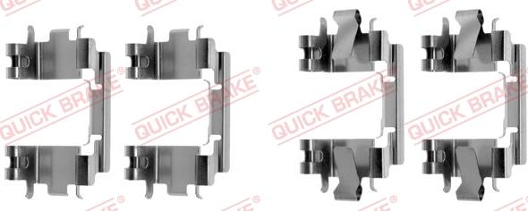 QUICK BRAKE 1091257 - Tarvikesarja, jarrupala inparts.fi