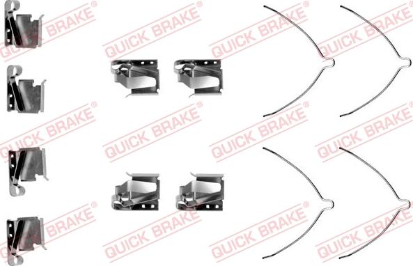 QUICK BRAKE 1091269 - Tarvikesarja, jarrupala inparts.fi