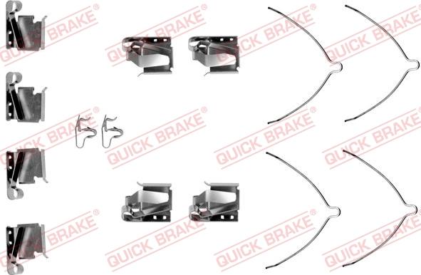 QUICK BRAKE 1091268 - Tarvikesarja, jarrupala inparts.fi