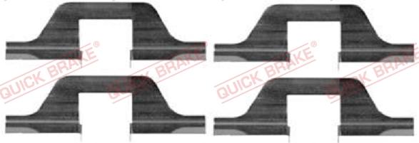 QUICK BRAKE 1091263 - Tarvikesarja, jarrupala inparts.fi