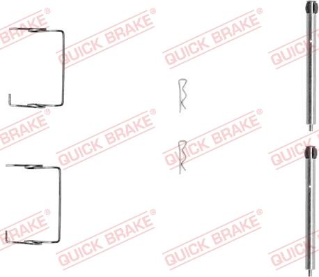 QUICK BRAKE 1091267 - Tarvikesarja, jarrupala inparts.fi