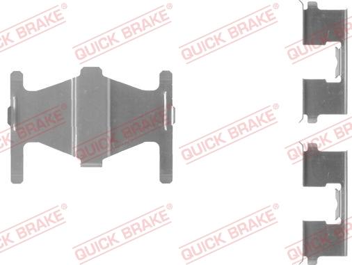 QUICK BRAKE 109-1204-1 - Tarvikesarja, jarrupala inparts.fi