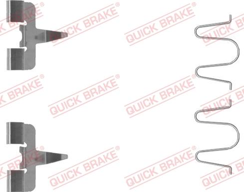 QUICK BRAKE 109-1207-1 - Tarvikesarja, jarrupala inparts.fi