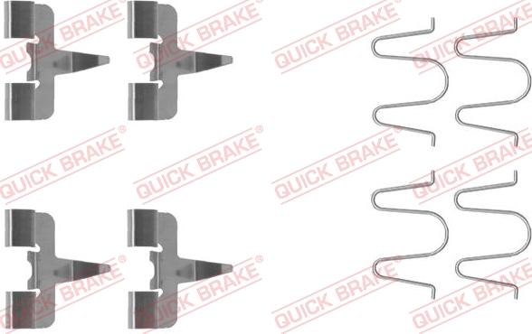 QUICK BRAKE 1091207 - Tarvikesarja, jarrupala inparts.fi