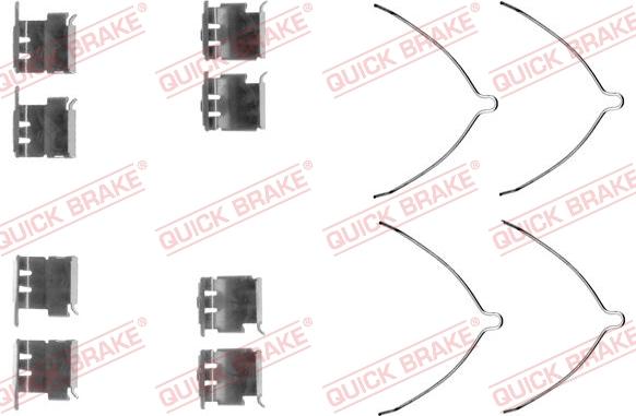 QUICK BRAKE 1091289 - Tarvikesarja, jarrupala inparts.fi