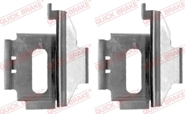 QUICK BRAKE 1091282 - Tarvikesarja, jarrupala inparts.fi