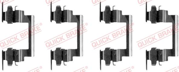 QUICK BRAKE 1091236 - Tarvikesarja, jarrupala inparts.fi