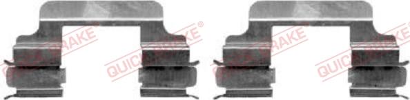 QUICK BRAKE 109-1231-1 - Tarvikesarja, jarrupala inparts.fi